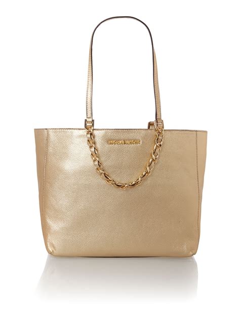 michael kors tasche mit goldkette|Michael Kors Handbags .